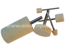 Felt small disc with shank 20x30-6/cylinder