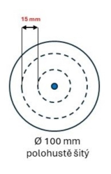 Leštící kotouč Kaliko rozměr 100x20 - otvor (varianty),  Kaliko 100x20 - otvor 8, polohustě šitý