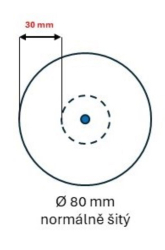 Leštící kotouč Dora 600, rozměr 80x20 - otvor (varianty),  Dora 600, 80x20 - otvor 8, normálně šitý